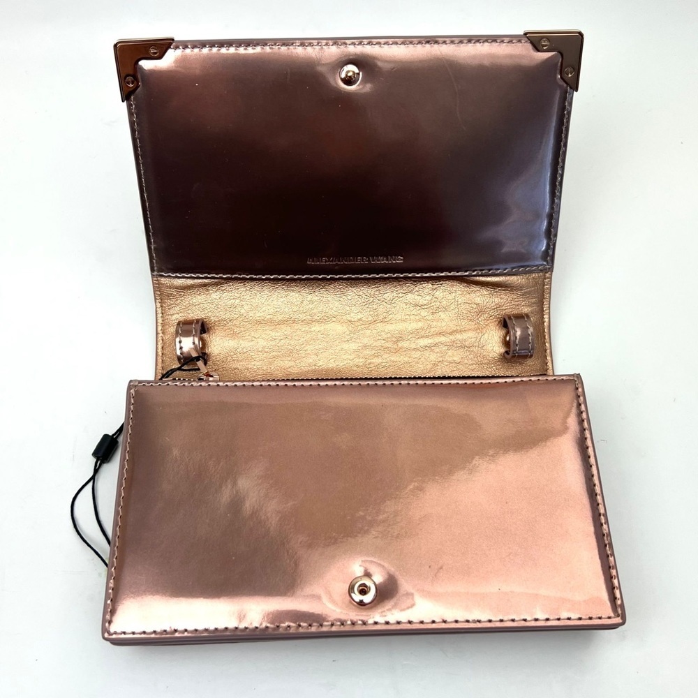 ALEXANDER WANG Prisma Biker Metallic wallet on a strap - Picture 11 of 15